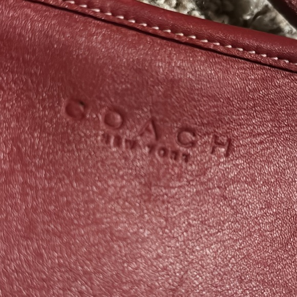 Vintage Coach Bellini cross-body purse or camera bag in red leather R9G-9139 - Picture 2 of 12